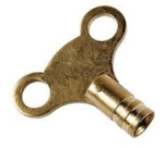 Radiator Key Brass/Clock 10pc
